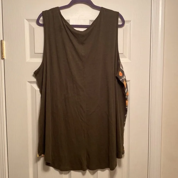 Brand New Cato Tropical Escape Golden Glow Tank Top…size 26/28W - Picture 2 of 4